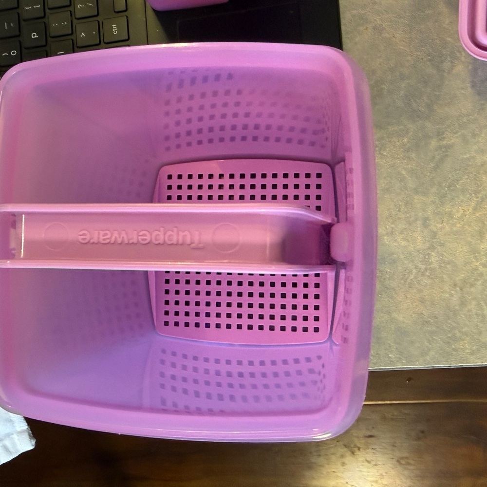 Tupperware Purple Food Storage Container - Picture 3 of 4
